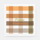 素敵な秋のシームレスなパターン幸せな感謝祭 スタンダードランチョンナプキン (正面)