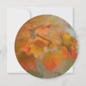 素敵な紅葉 感謝祭のディナー 招待状 (裏面)