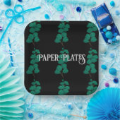 素敵な紙プレート文字とパイレーツフォントサイズ ペーパープレート (パーティー)