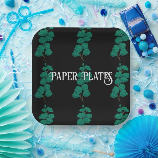 素敵な紙プレート文字とパイレーツフォントサイズ ペーパープレート (パーティー)