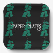 素敵な紙プレート文字とパイレーツフォントサイズ ペーパープレート (正面)