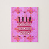 素敵な素敵な賛美ハッピーバースデーを持つ ジグソーパズル (縦)