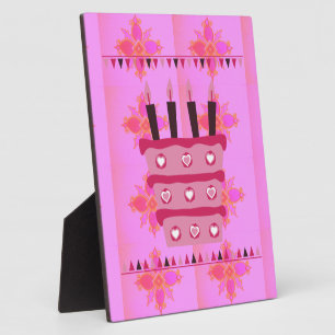 素敵な素敵な賛美ハッピーバースデーを持つ フォトプラーク