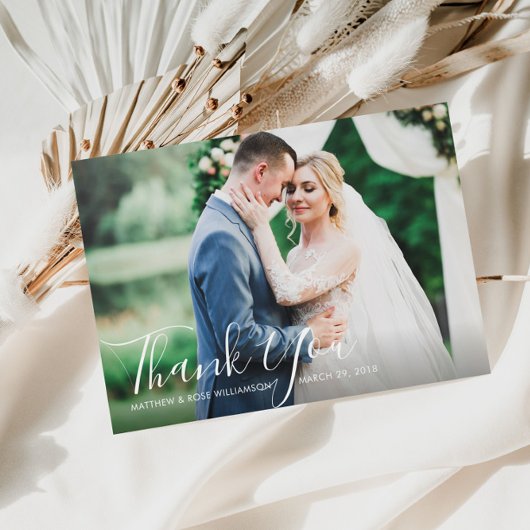 素敵な結婚台本感謝していのあなたの写真カード ポストカード