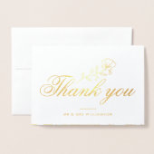 素敵な結婚台本感謝していのあなたの写真カード 箔カード (封筒付き正面)