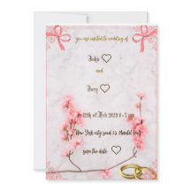 素敵な結婚式の招待状