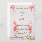 素敵な結婚式の招待状 セーブザデート (正面/裏面)