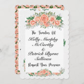 素敵な結婚式招待状 招待状 (正面/裏面)