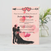 素敵な結婚式招待状 招待状 (スタンド正面)