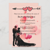 素敵な結婚式招待状 招待状 (正面/裏面)