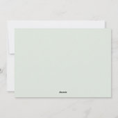 素敵な緑のベビー誕生のお知らせ シーズンカード (裏面)