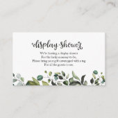 素敵な緑の秋ベビーシャワー表示シャワー エンクロージャーカード (正面)