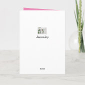 素敵な義理の娘の誕生日甘い鳥 カード (裏面)