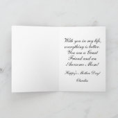 素敵な義理の母への母の日カード シーズンカード (内部)