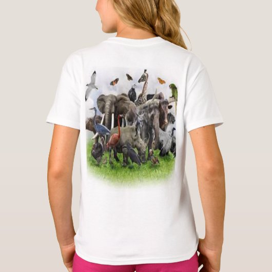 素敵な自然 Tシャツ (裏面)