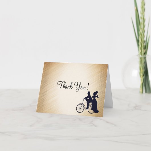 素敵な自転車の感謝カード（中身は自由に） サンキューカード (正面)