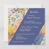 素敵な色彩の鮮やかフローラブライダルシャワーの招待 招待状 (正面)