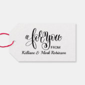 素敵な花のハートタグ ギフトタグ (裏面横)