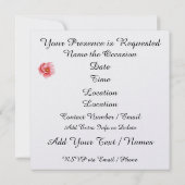 素敵な花のリースの招待状 招待状 (裏面)