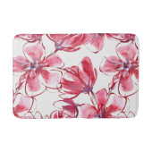 素敵な花柄のバスマット バスマット (正面)