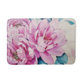 素敵な花柄のバスマット バスマット (正面)