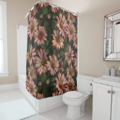 素敵な花飾りの目を引くデザイン シャワーカーテン (インサイチュ)