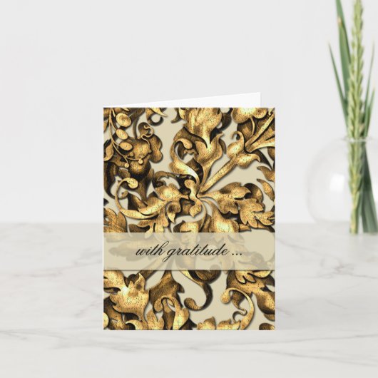 素敵な葉の感謝カード サンキューカード (正面)