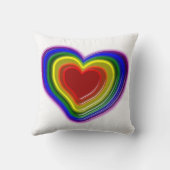 素敵な虹のハート クッション (裏面)
