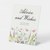 素敵な蝶のアドバイスと願い ブライダルシャワー 台座サイン (正面)