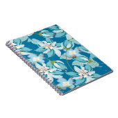 素敵な装飾におけるレトロな花柄モチーフの美しさ。 ノートブック (右側)