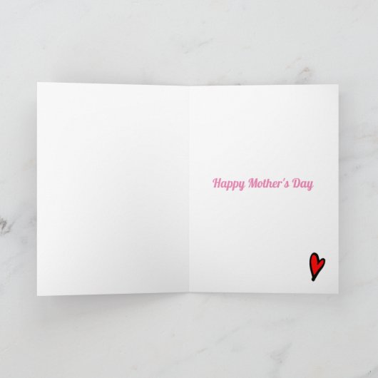 素敵な詩の母の日カード カード (内部)