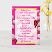 素敵な詩 母の日 カード (黄色い花)