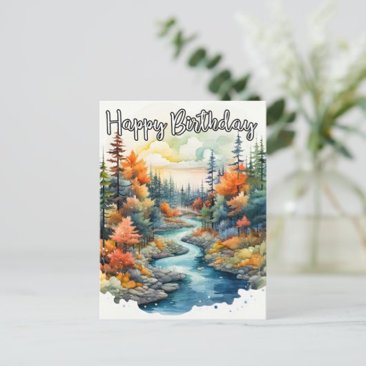 素敵な誕生日をお過ごしください ポストカード (スタンド正面)