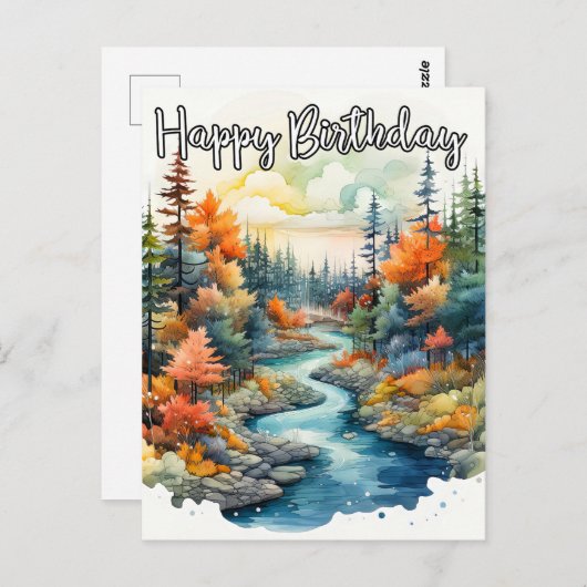 素敵な誕生日をお過ごしください ポストカード (正面/裏面)