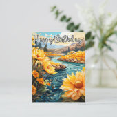 素敵な誕生日をお過ごしください ポストカード (スタンド正面)