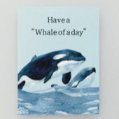 素敵な誕生日を!クジラのように大きな1日にしよう ポストカード