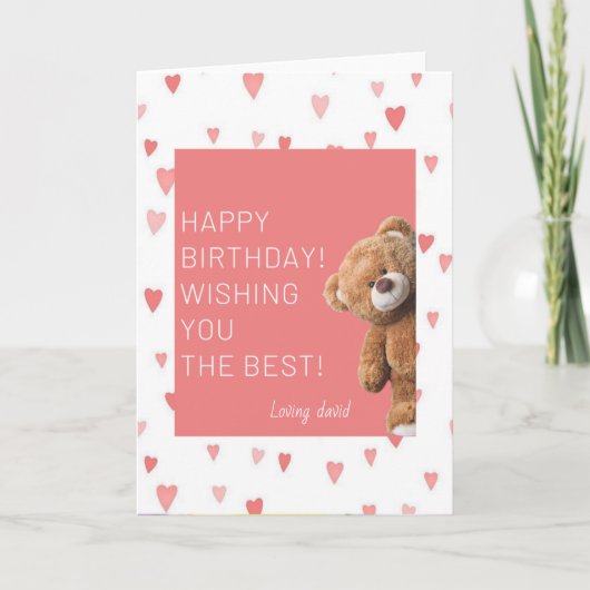 素敵な誕生日カード サンキューカード (正面)