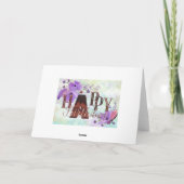 素敵な誕生日グリーティングカード カード (裏面)