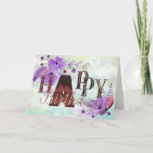 素敵な誕生日グリーティングカード カード (正面)