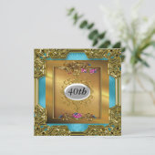 素敵な誕生日パーティーの招待状 招待状 (スタンド正面)