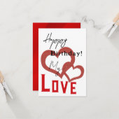 素敵な誕生日 カード (正面/裏面インサイチュ)