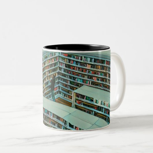 素敵な読書好きのプレゼント ツートーンマグカップ (正面右)
