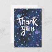 素敵な陽気な天国シニカル サンキューカード (正面/裏面)