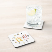 素敵な雪だるまクリスマスすばらしいビジョン コースター (右側)