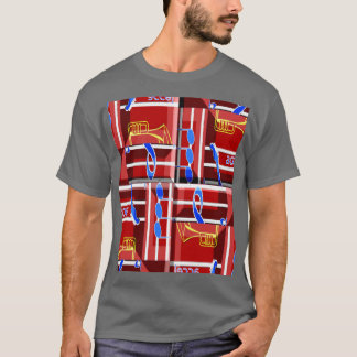 素敵な音楽ブルーサマーバイブ幾何学ロマンチ Tシャツ