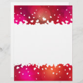 素敵な飛んでいるハート縁どの文房具 (正面/裏面)