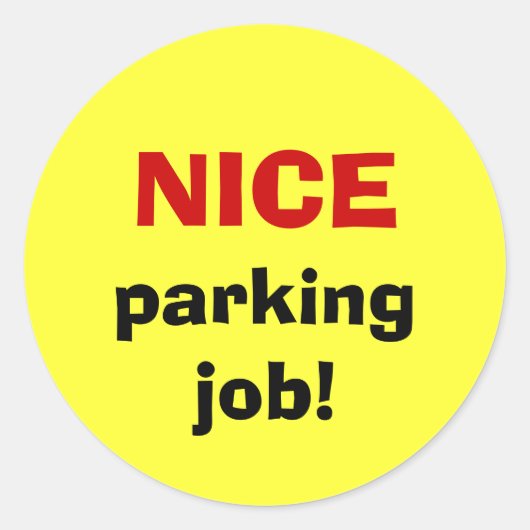 素敵な駐車場の仕事! ラウンドシール (正面)