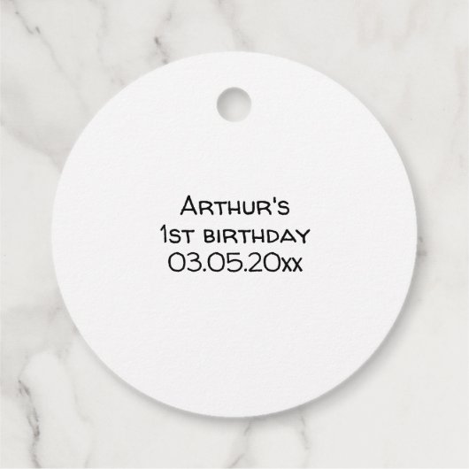 素敵な黒猫とお誕生日ケーキメッセージカード フェイバータグ (裏面)