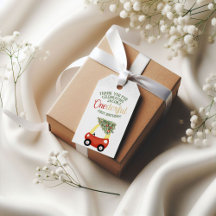 素敵な1年のお誕生日 赤い車の1歳誕生日