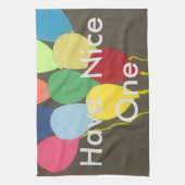 素敵な1日を! 誕生日 自分で作る キッチンタオル (縦)